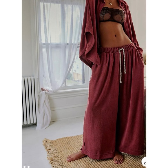 Free People Check It Out Wide-Leg Pants NWOT - Picture 1 of 5